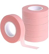 Eyelash Extension Tape, Fenshine 6 Rolls Pink Lash Tape for lash Extension Adhesive Breathable Mi...