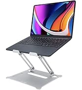 SenseAGE Laptop Stand for Desk, Ergonomic Height Adjustable Laptop Riser, Multi-Angle Stand Holde...