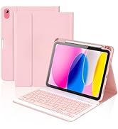 KBCASE for iPad 11th/10th Generation Case with Keyboard, Detachable Wireless Keyboard Case with P...