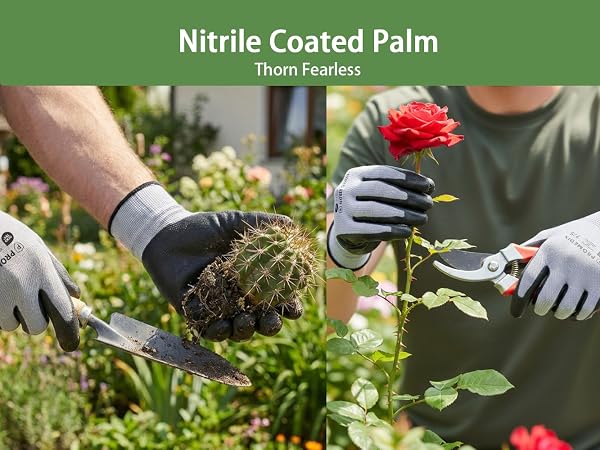 Gardening Gloves for Women Anti-slip coating Excellent grip with tools