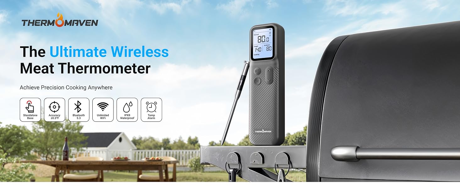 ThermoMaven Smart Bleutooth Wireless Meat Thermometer