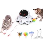 ORSDA Cat Laser Toy, 2-in-1 Interactive Cat Toys for Indoor Cats, Automatic Laser Pointer Cat Toy...