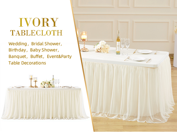 ivory tablecloth