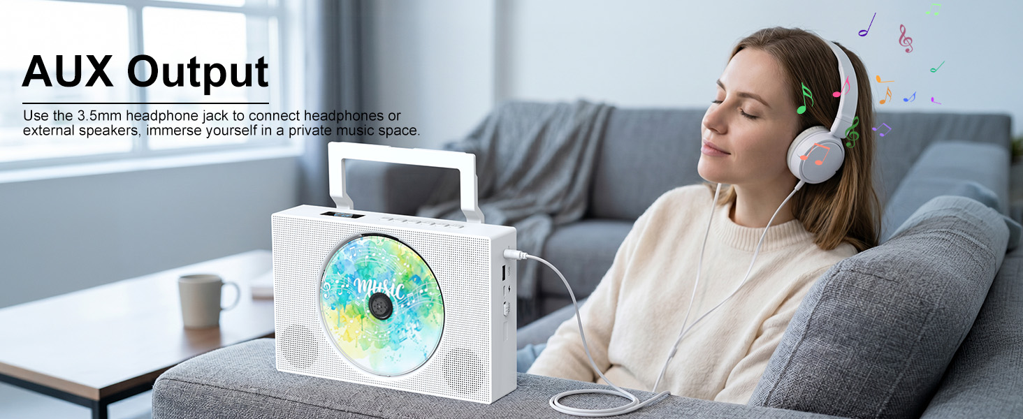 portable cd player with headphones
