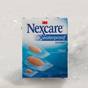 Nexcare Waterproof Bandages packaging
