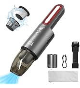 Minthouz Car Vacuum,Mini Portable Cordless Hand held Vacuum Powerful Suction Equipped with LED Li...