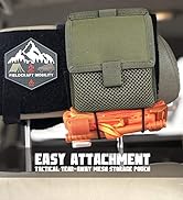 LIVANS Tactical Mesh Pocket, Molle Mesh Pouch Small Utility Pouch Mag Dump Pouch Storage Pocket B...