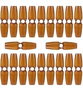 MAGICLULU 20Pcs Toggle Buttons for Sewing, Vintage Coat Buttons with Large Hole for Sweaters and ...