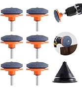 WISEPRO 7 PCS Lawn Mower Blade Sharpener Kit, Universal Wear Resistant Mower Blade Sharpener and ...