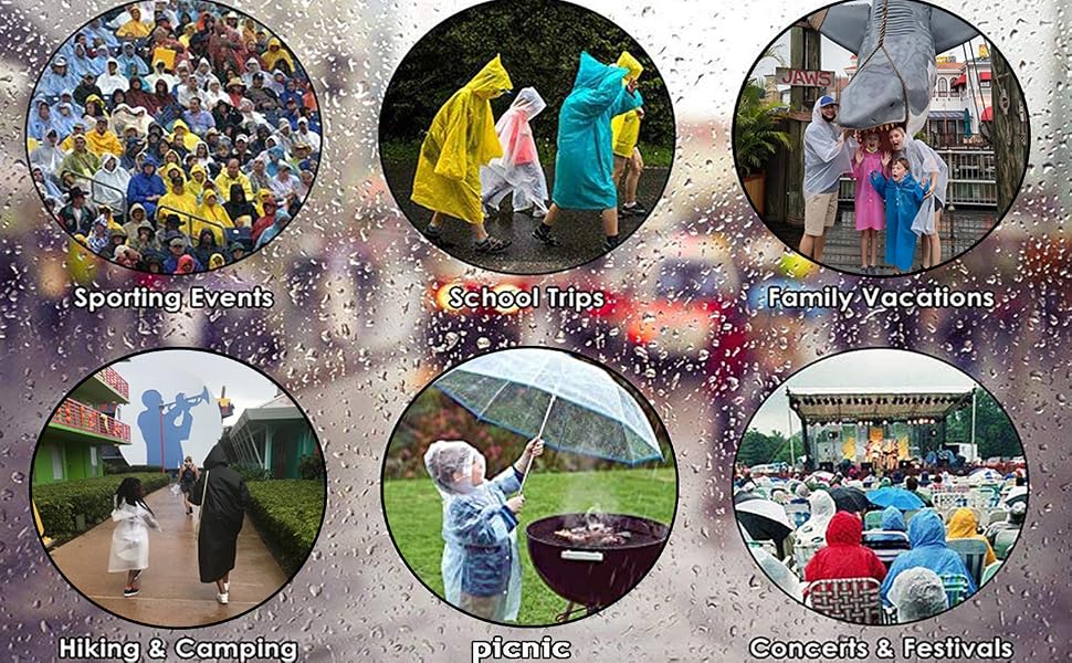 REUSABLE KIDS PONCHOS