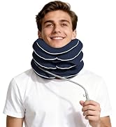 Cervical Neck Traction Device for Home Use, Inflatable Neck Stretcher for Instant Neck Pain Relie...