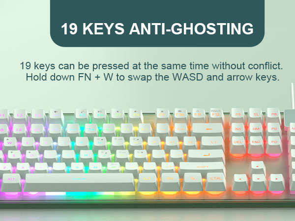 19 Keys Anti-Ghosting