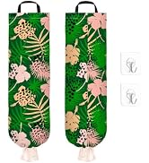 JIAODIREN Plastic Bag Holder, 2-Pack Grocery Bag Organizer Holder, Reusable Wall Mounted Shopping...