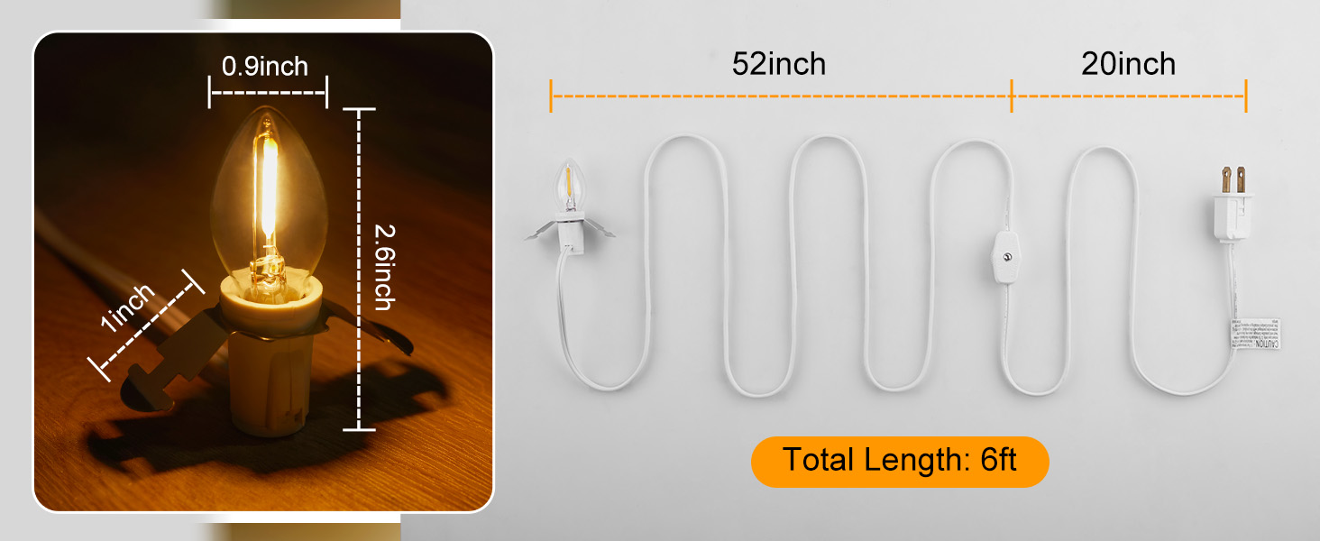 Accessory Cord with LED Bulb