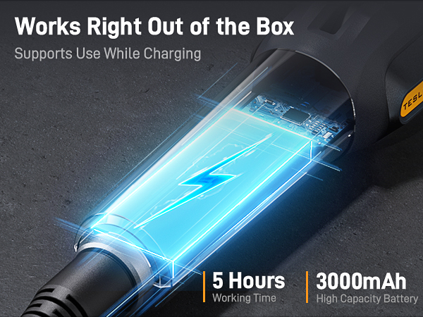 2-Way Articulating Borescope with 3000mAh Rechargeable Battery