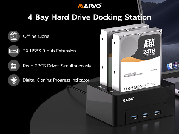 dual double 2 bay 2.5 3.5 inch sata external hard drive offline cloner duplicator copier dock case