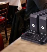 Retekess TD173 Restaurant Pager System, Buzzers for Restaurant, Turn Off The Beep, Custom Sticker...