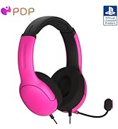 PDP AIRLITE Wired Headset: Nebula Pink for Playstation 5 & Playstation 4