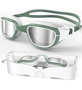 Zeligerstar Polarized Swimming Goggles, Unisex Adult Swim Goggles Anti Fog Anti UV Wide View Pool...