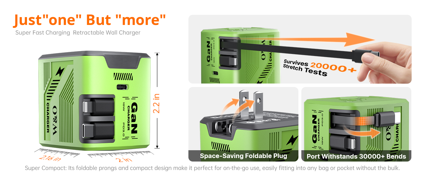 Retractable Wall Charger