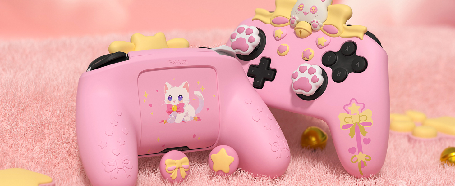 Kawaii Anti-Slip Controller Skin Grip Protector for Xbox Core Wireless Controller with Thumb Grips