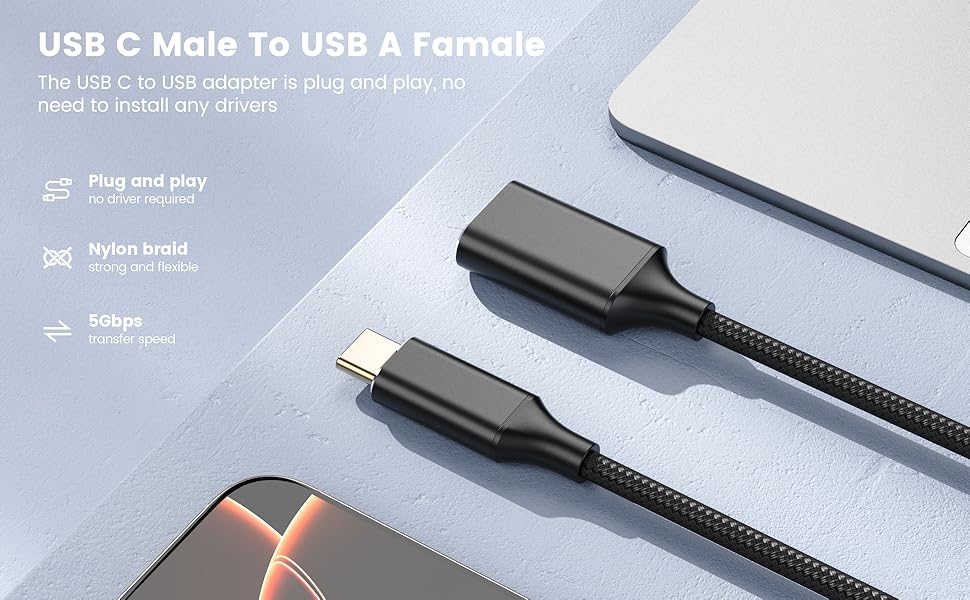 usb female to usb c male,usb a female to usb c male,usb female to usb c cable