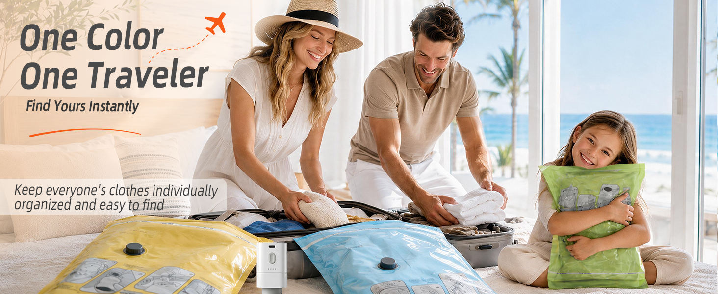 One Color, One Traveler Find Yours Instantly. Keep everyone's clothes individually organized