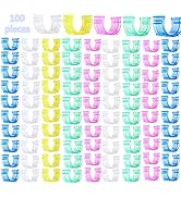 Fbshicung 100 Pcs Sewing Bobbin Clips,Plastic Bobbins Small Clip Accessory Thread Clips Holder Se...