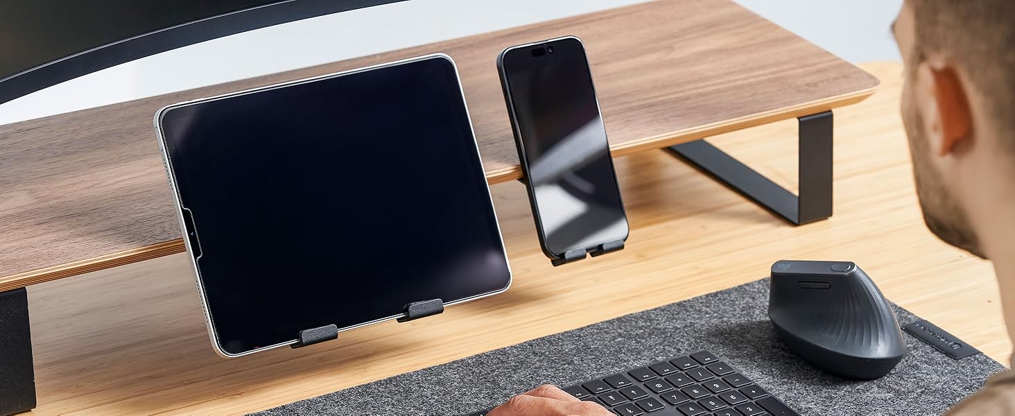 desks draw drawer keyboard large moniter monitors organiser pc plinth