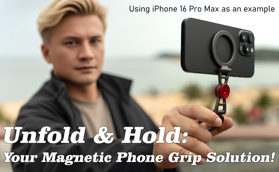 double side magnetic ring phone stand for iphone magsafe stand-handheld grip for selfie