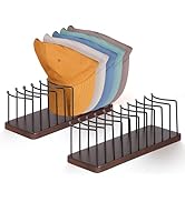 Lomrsiul Hat Organizer for Baseball Caps, Wooden Tabletop Hat Rack Stand for 10 Hats Hat Holder H...