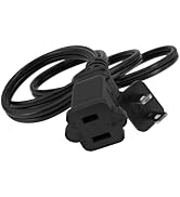 3FT Polarized US Extension Cord 2 Prong, BENACES UL Certificated 16AWG Male to Female Power Exten...