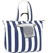 Fammart Beach Bags Waterproof Sandproof for Women, Large Canvas Pool Bag with Leakproof Wet Pocke...