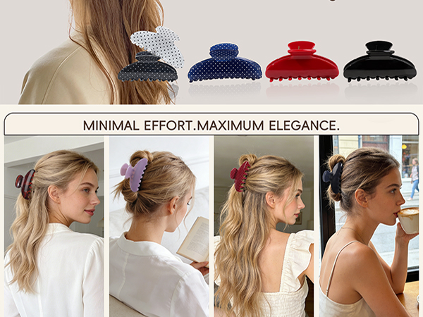 Hair claw clips
