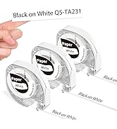 Goknu P12 Label Maker Tape Compatible with DYMO LetraTag Label Maker Refills LT-100H LT-100T 200B...