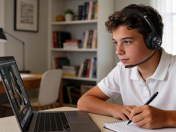 bluetooth headphone with mic for onlinec