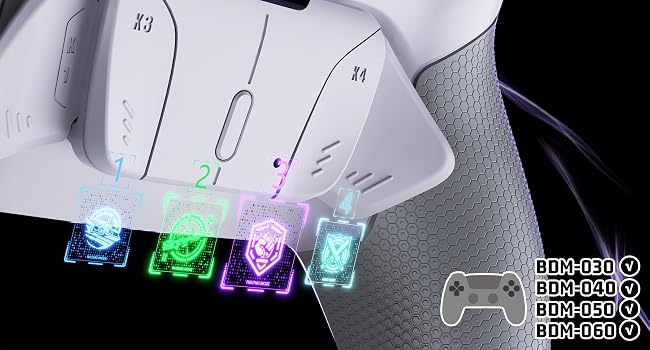 eXtremeRate RISE4 Plus MAX Back Button Paddles Remap Kit w/ Clicky Trigger Stops for PS5 Controller