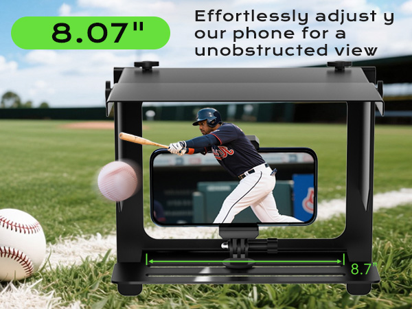 LC-dolida 2-in-1 Fence Mount, Includes Adjustable Sunshade for Outdoor Recording, Compatible