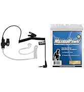 MaximalPower RHF 617-1N 3.5mm RECEIVER/LISTEN ONLY Surveillance Headset Earpiece with Clear Acous...