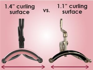 Wide curling surface