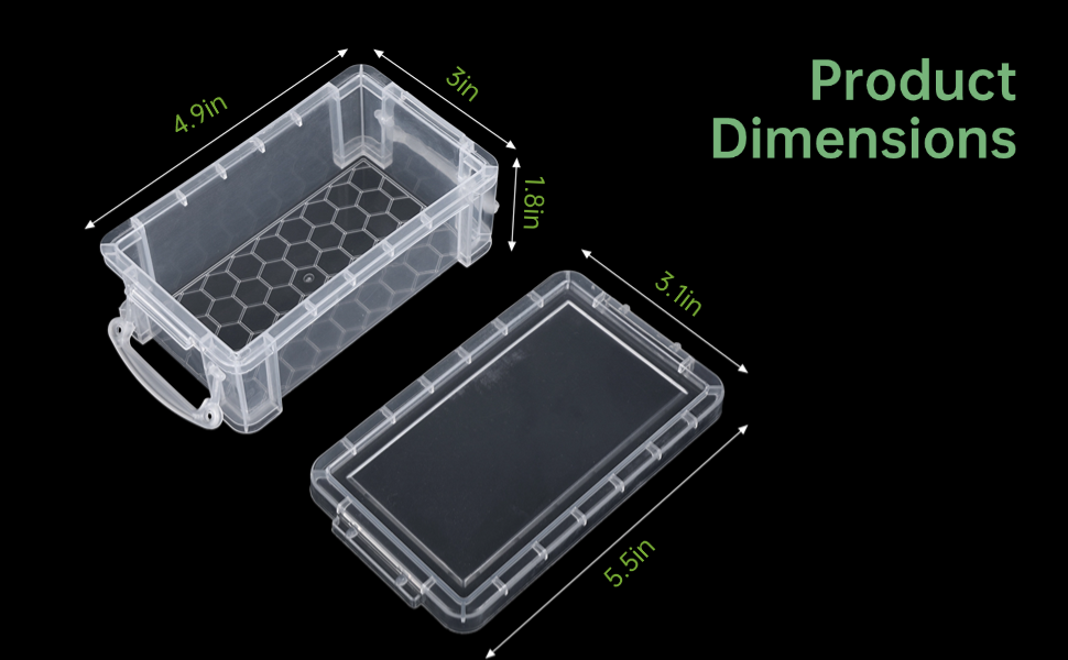 Clear Plastic Organizers for Crafts, Stationery, Jewelry Sewing, Multipurpose Cases for Accessories