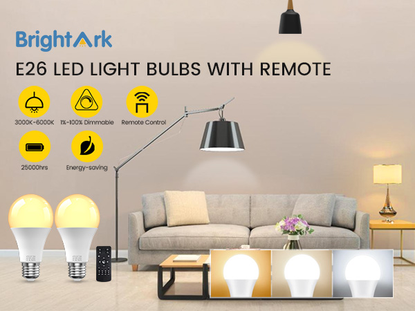 dimmable light bulbs with remote