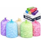 YoYoRain-(55-60) Gallon Colorful Trash Bag Large Garbage Bag-22Mic 38" x 58",Perfect for Industri...