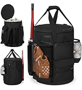 WELIDAY Baseball Bucket Bag, Tactical Style Softball Bucket Cover for 6 Gallon Bucket, Coaching A...
