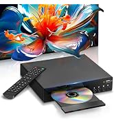 DVD Players for TV with HDMI, All Region Free DVD Player for Smart TV, HDMI and RCA Cables & Remo...