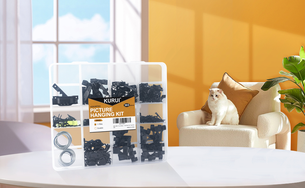 Picture Hanging Kit black 1