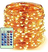 ZAECANY LED String Lights with Remote Control 99ft with 300 LEDs Dimmable Fairy String Lights for...