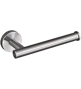 USHOWER Brushed Nickel Toilet Paper Holder, Wall-Mounted Toilet Roll Holder for Bathroom, Durable...