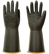 ThxToms Heavy Duty Rubber Gloves, Versatile Latex Chemical Resistant Gloves, Upgraded with Anti-S...