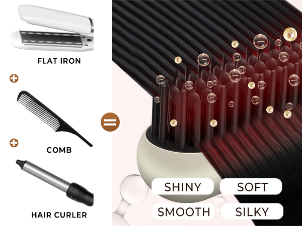 Cordless Hair Straightener Brush